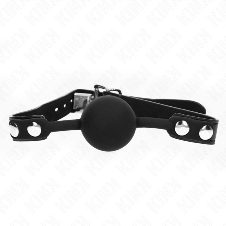 Kink | Silicone Ball Gag with Lock | Black