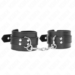 Kink | Vegan Leather Handcuffs | Black