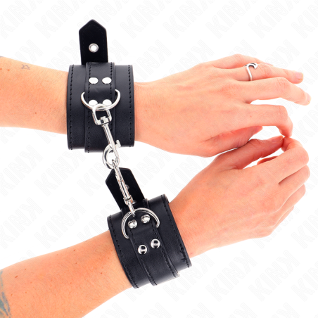 Kink | Vegan Leather Handcuffs | Black