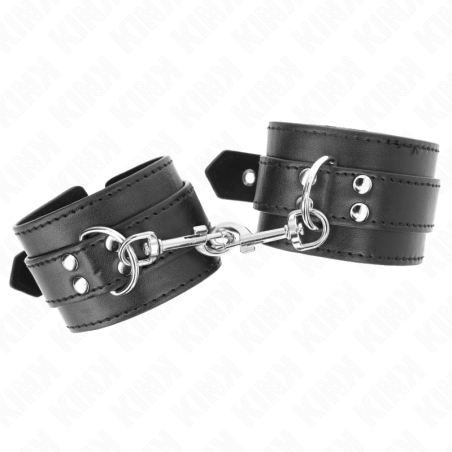 Kink | Vegan Leather Handcuffs | Black