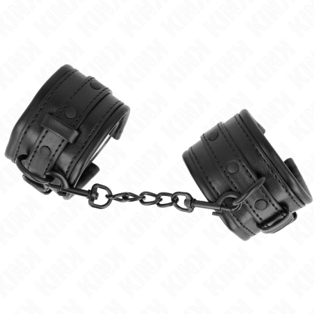 Kink | Adjustable Leather Handcuffs | Black