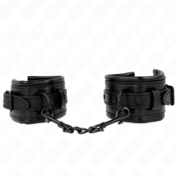 Kink | Adjustable Leather Handcuffs | Black