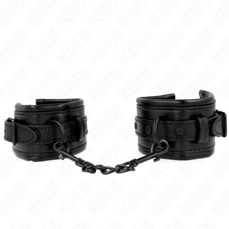 Kink | Adjustable Leather Handcuffs | Black