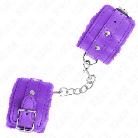 Kink | Fur Lined Wrist Restrains | Purple