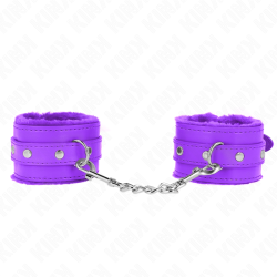 Kink | Fur Lined Wrist Restrains | Purple