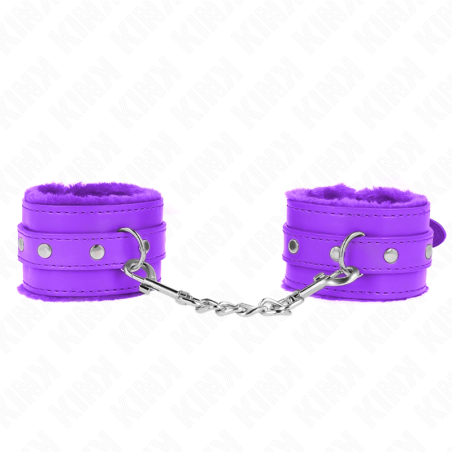 Kink | Fur Lined Wrist Restrains | Purple