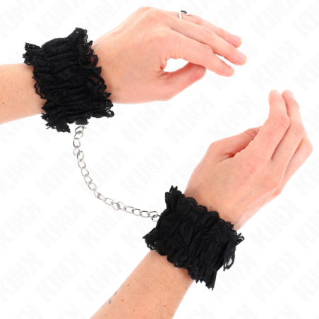 Kink | Elastic Lace Wrist Restrains | Black