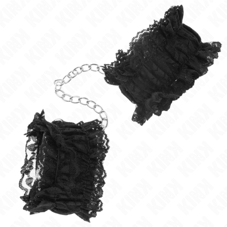 Kink | Elastic Lace Wrist Restrains | Black