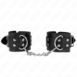 Kink | Double Buckle Wrist Restrains | Black