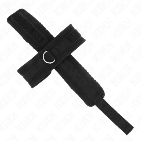 Kink | Cross Wrist Cuffs | Black