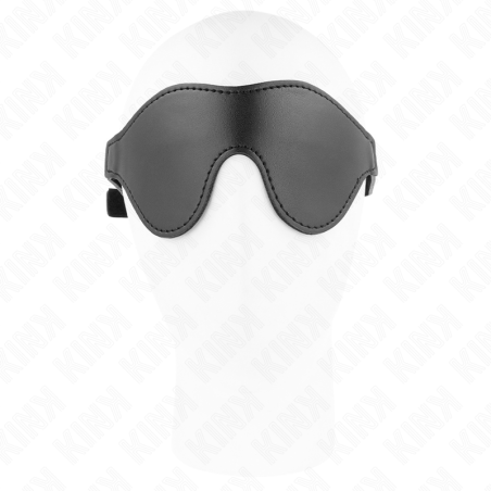 Kink | Adjustable Leather Mask | Black