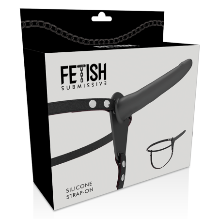 Fetish Submissive | Silicone Vibrating Strap-on Harness | 15cm