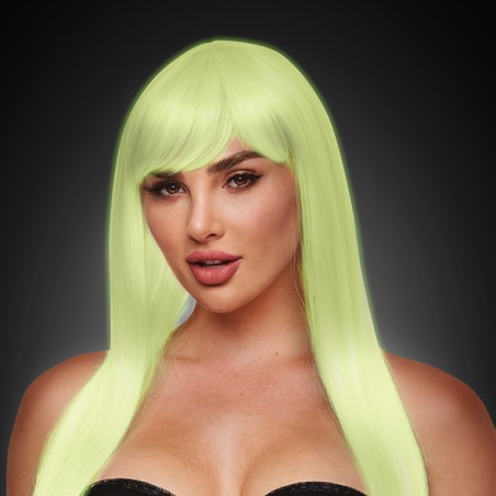 Pleasure Wigs | Wig Amber White Glow in the Dark