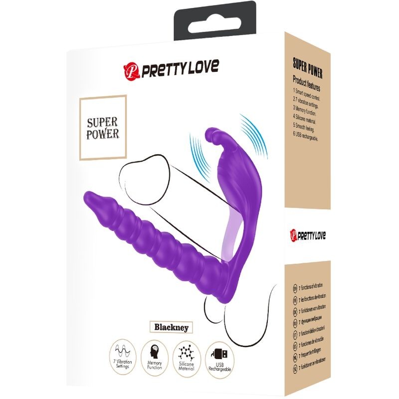 PRETTY LOVE | BLACKNEY | Penis Ring With Lila Vibrator Plug
