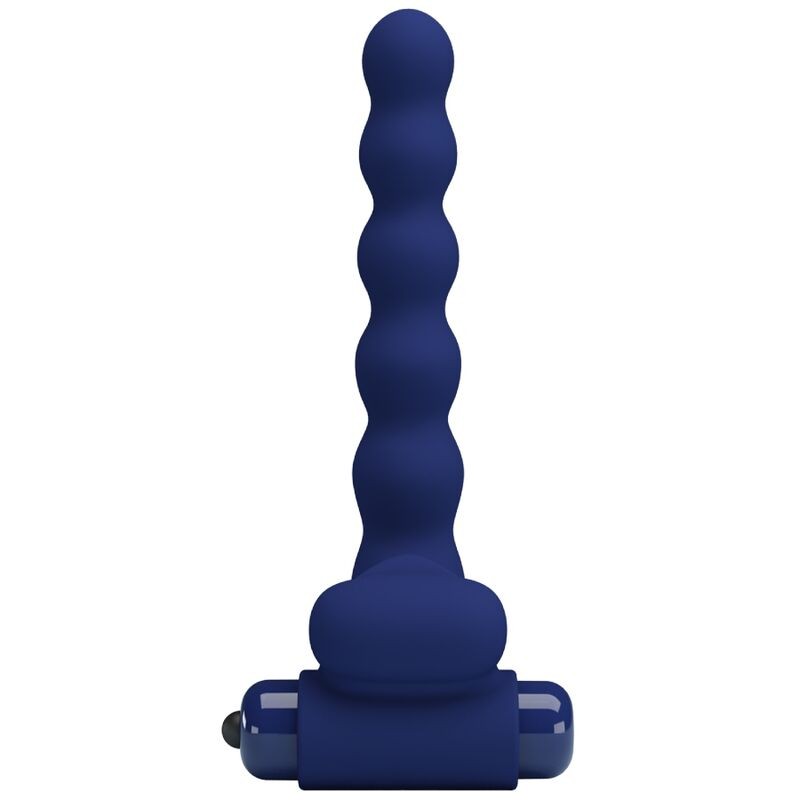 PRETTY LOVE | AJMAL | Double Penetration Vibrating Cock Ring - Blue