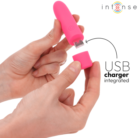INTENSE | SYMONE | USB Rechargeable Vibrating Bullet - Pink