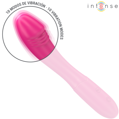 INTENSE | BELINDA | Vibrator 19 cm Flexible 10 Vibrations - Pink