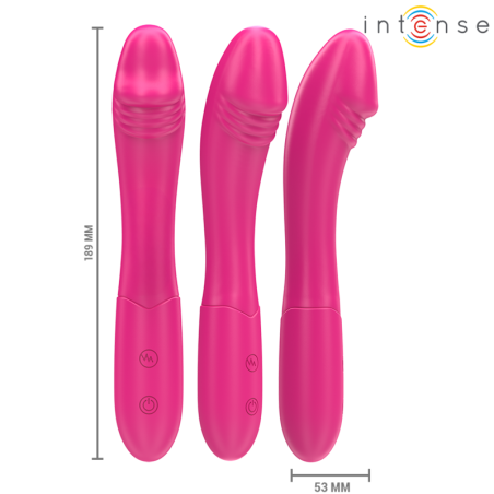 INTENSE | BELINDA | Vibrator 19 cm Flexible 10 Vibrations - Pink