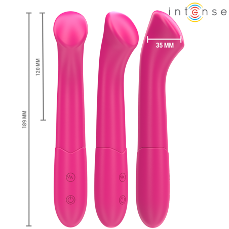 INTENSE | PATY | Vibrator 19cm Flexible 10 Vibrations Model 2 - Pink