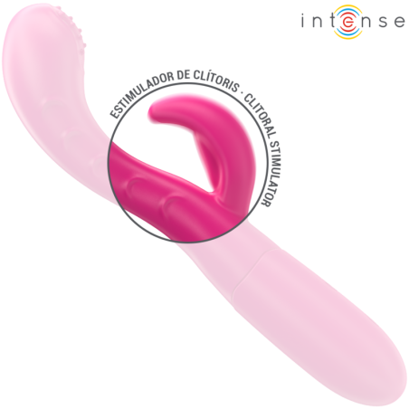 INTENSE | AMARA | Vibrator With Stimulating Tongue 10 Vibrations - Pink
