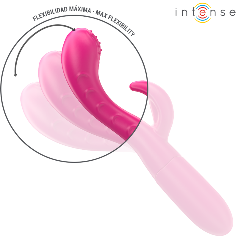 INTENSE | AMARA | Vibrator With Stimulating Tongue 10 Vibrations - Pink