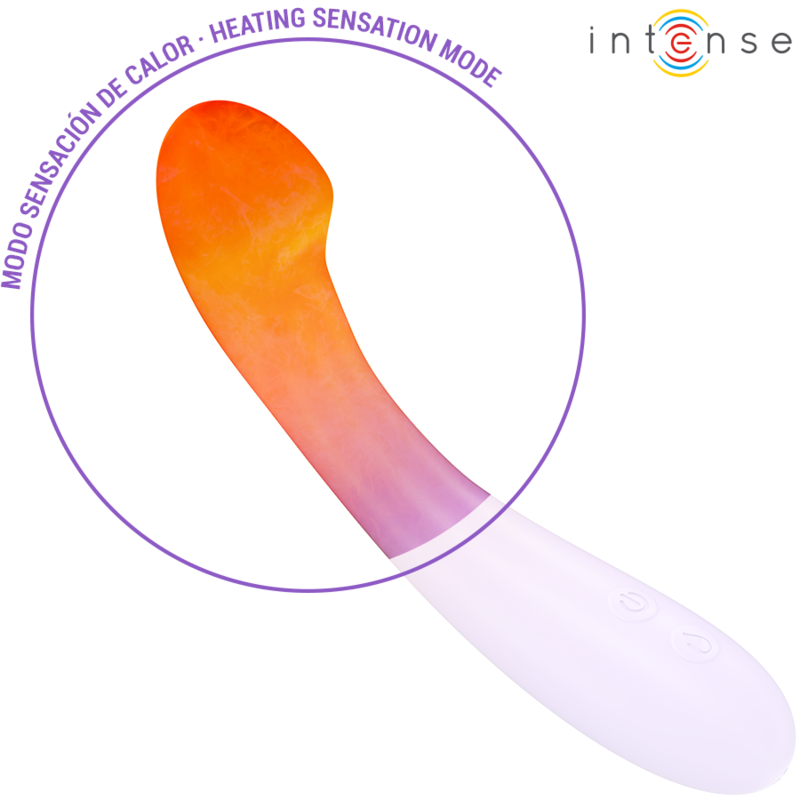 INTENSE | BECKY | Vibrator 19cm Heatable 7 Vibrations - Purple