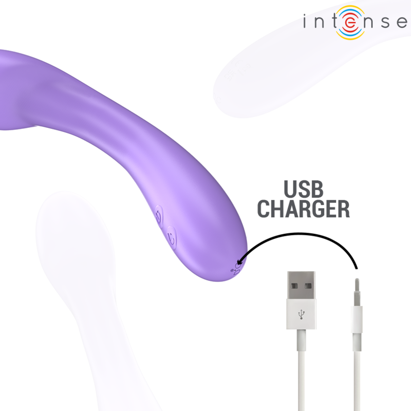 INTENSE | BECKY | Vibrator 19cm Heatable 7 Vibrations - Purple
