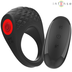 INTENSE | CLOVER | Vibrating Penis Ring 10 Vibrations - Black