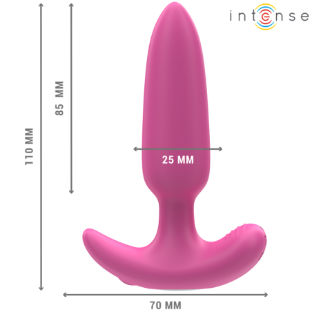 INTENSE | ROSS | Anal Plug - 10 Vibrations Remote Control - Pink