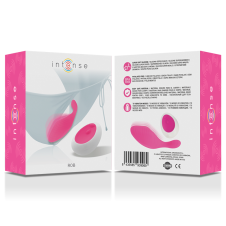 INTENSE | ROB | Pantie Clitoral Stimulator - Remote Control - Pink