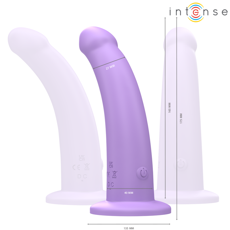 INTENSE | EDDIE | Vibrator 17,5cm - 10 Vibrations - Remote Control - purple
