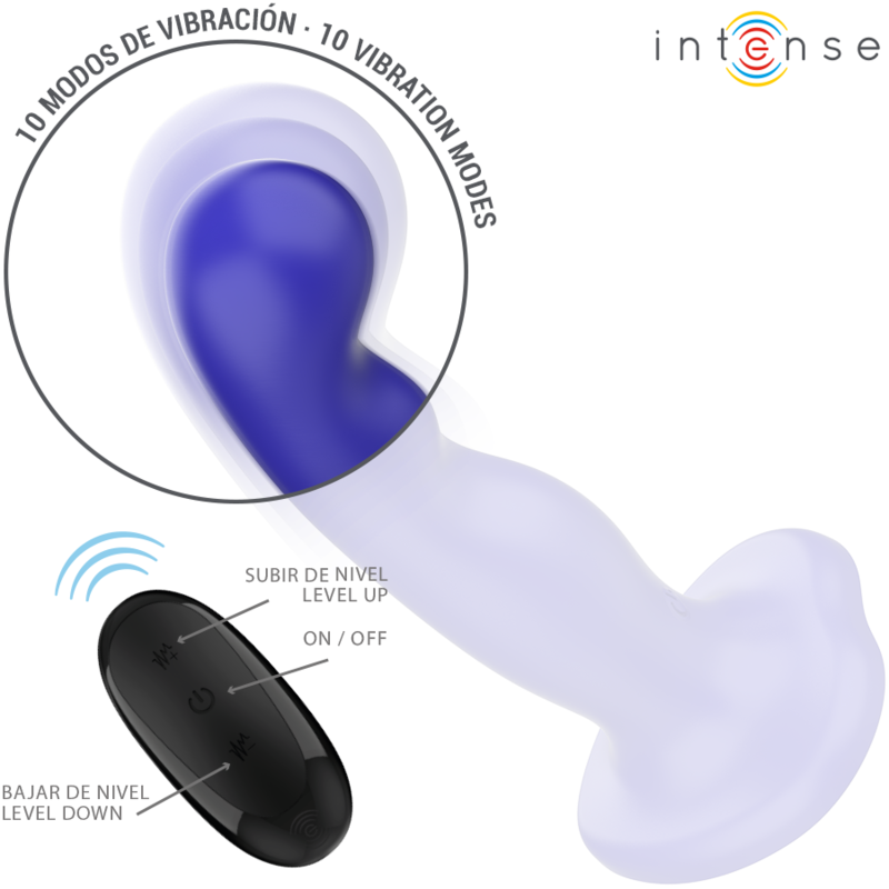INTENSE | SHORTY | G-Spot Δονητής Σιλικόνης Με Remote Control - Μπλε