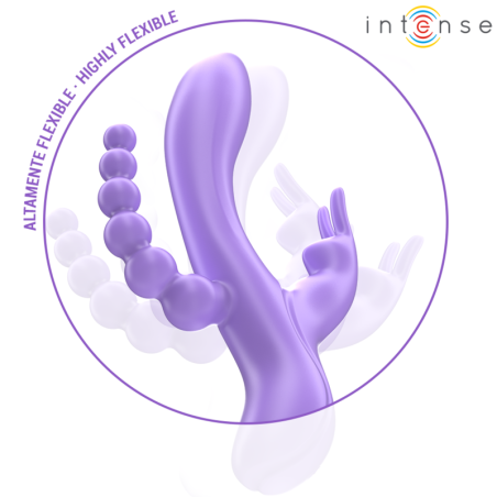 INTENSE | MIKO | Triple Vibrator Rabbit & Stimulator & Anal 7 Vibrations - Purple