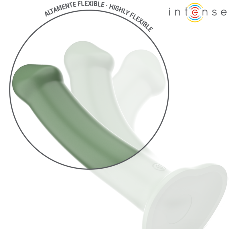 INTENSE | BECCA | Vibrator With Suction Cup - 10 Vibrations Remote Control - Green