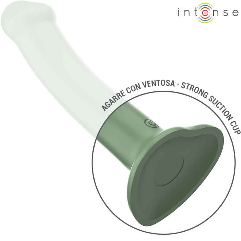 INTENSE | BECCA | Vibrator With Suction Cup - 10 Vibrations Remote Control - Green