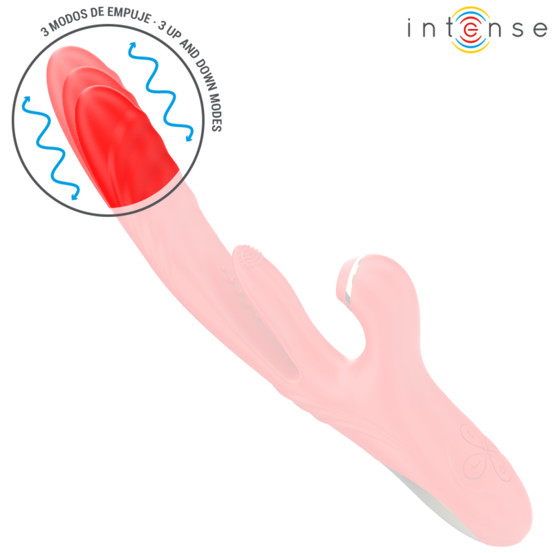 INTENSE | KAROL | Multifunction Vibrator Thrust & Stimulation & Suction - Red