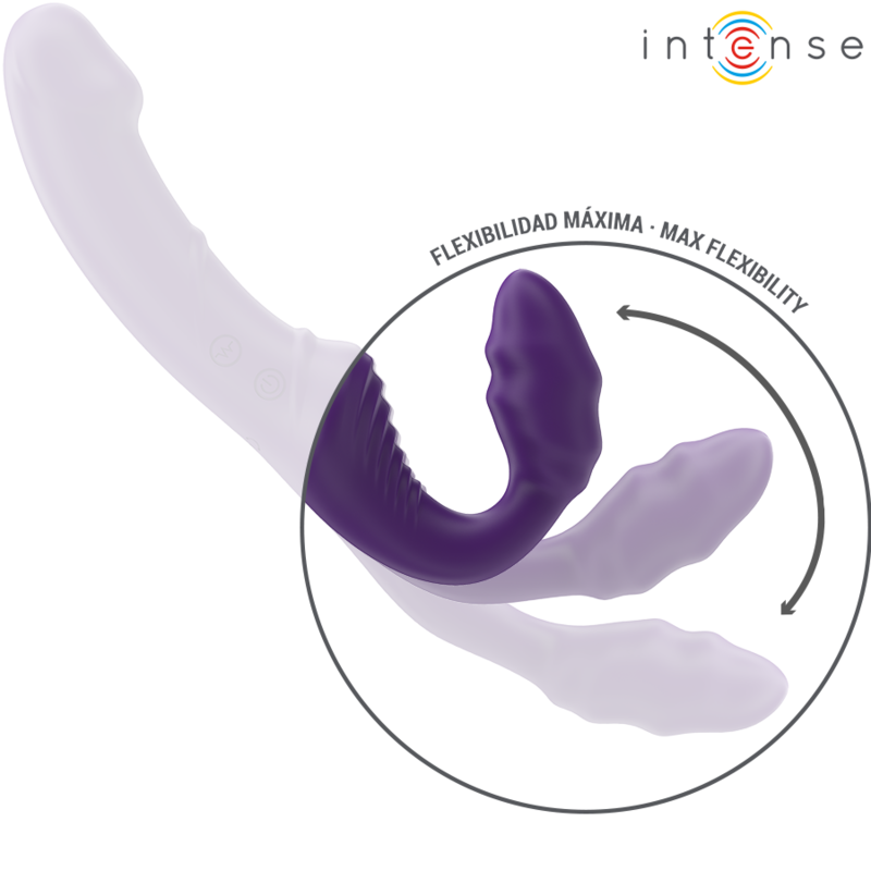INTENSE | JILL | Double Vibrator 20cm Purple - Remote Control