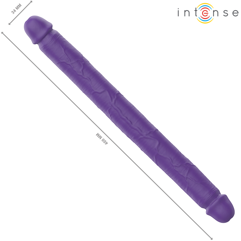 INTENSE | GUNTER | Double Vibrating Dildo 40cm - Remote Control - Purple