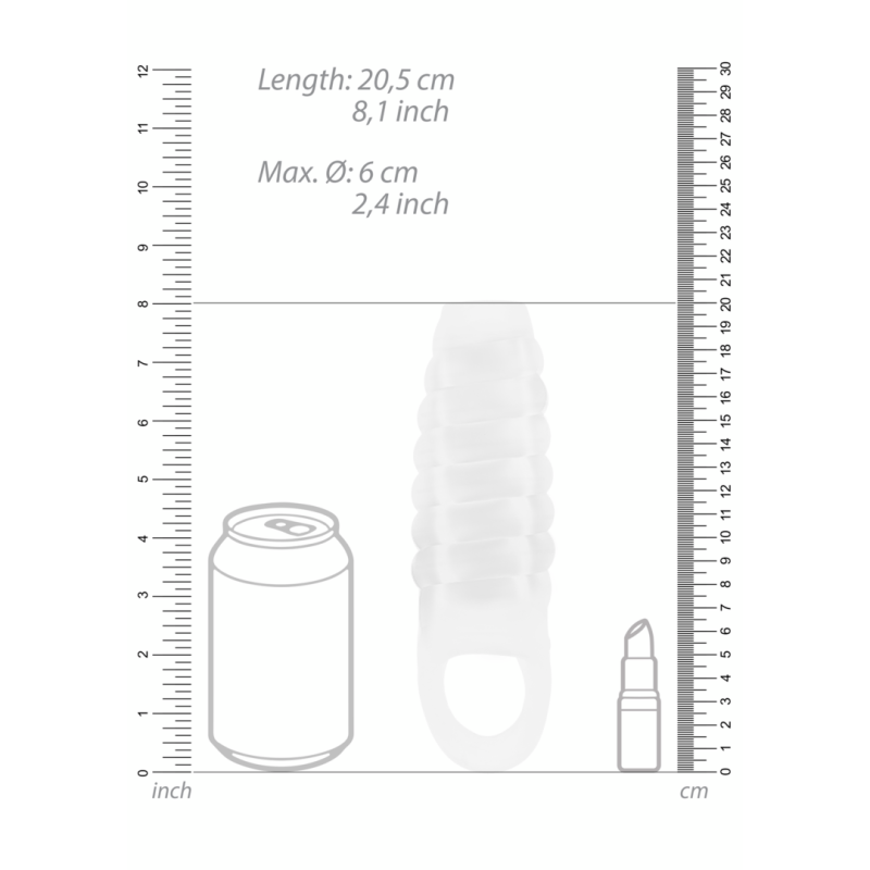 SONO | No. 21 |Ανάγλυφο Κάλυμμα Πέους Με Ανοιχτό Άκρο