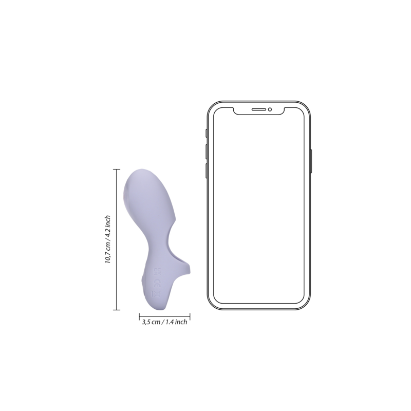 LOVELINE | Δονητής Δαχτύλου Σιλικόνης - Lavender