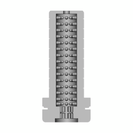 Easy Rider - Textured Masturbator - Transparent