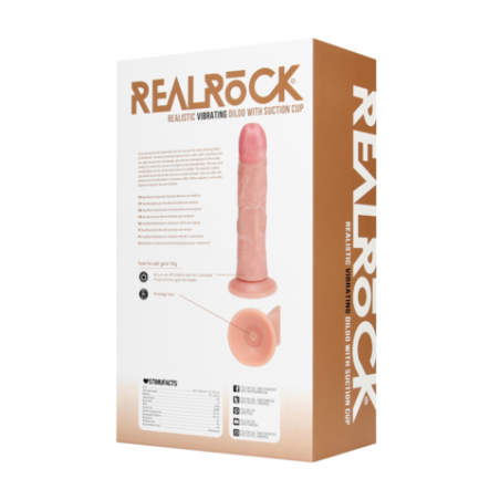 Real Rock | Δονούμενο Ρεαλιστικό Ομοίωμα Πέους 20,5 cm - Flesh