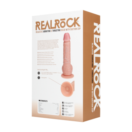 REALROCK | Παλλόμενο & Δονούμενο Ρεαλιστικό Ομοίωμα Πέους 20,5cm