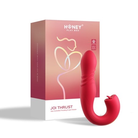 App Controlled Thrusting G-spot Vibrator & Tongue Clit Licker