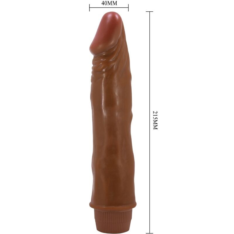 BAILE | DWARF | Δονούμενο Ρεαλιστικό Ομοίωαμα Πέους 21cm - Καφέ
