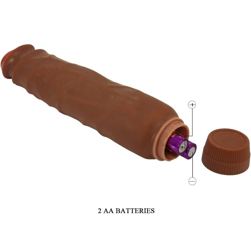 BAILE | JACK | Realistic Vibrator 26cm - Mulatto