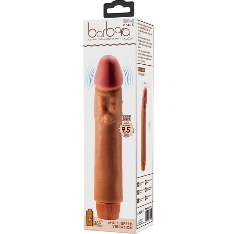 BAILE | DYBBUK | Realistic Vibrator 24cm - Mulatto