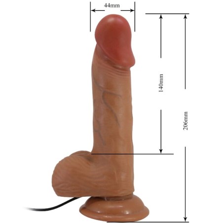 BAILE | CATOBLEPAS | Realistic Remote Control Vibrating Dildo 21cm - Flesh