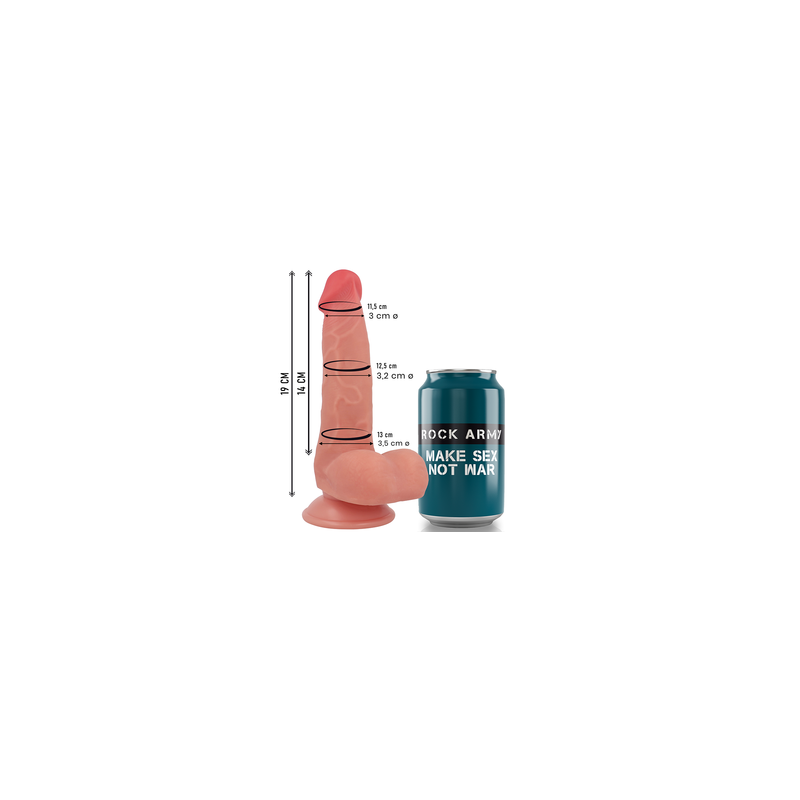 ROCKARMY | Liquid Silicone Fox | Ρεαλιστικό Ομοίωμα Πέους 19cm