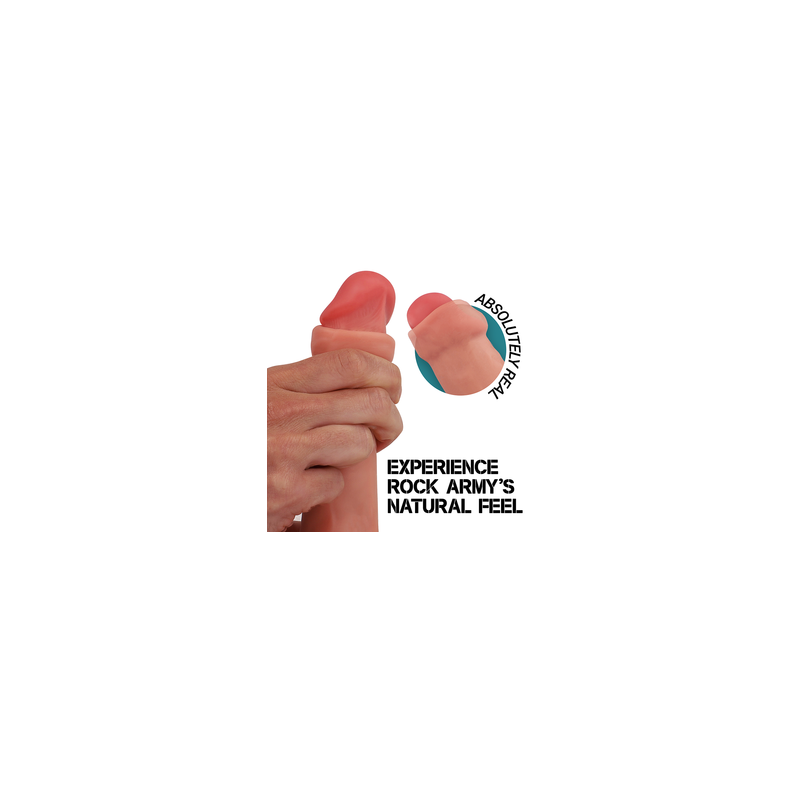 ROCKARMY | Liquid Silicone Fox 19cm - Realistic Dildo - Flesh